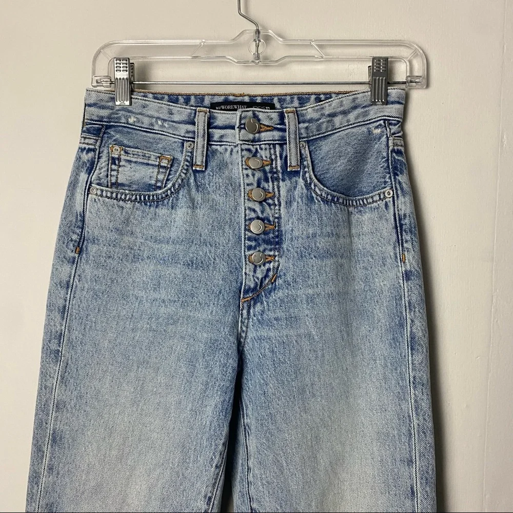 WeWoreWhat by Joes Jeans The Danielle High Rise Button Fly Vintage Wash Jeans 24 - Picture 9 of 11